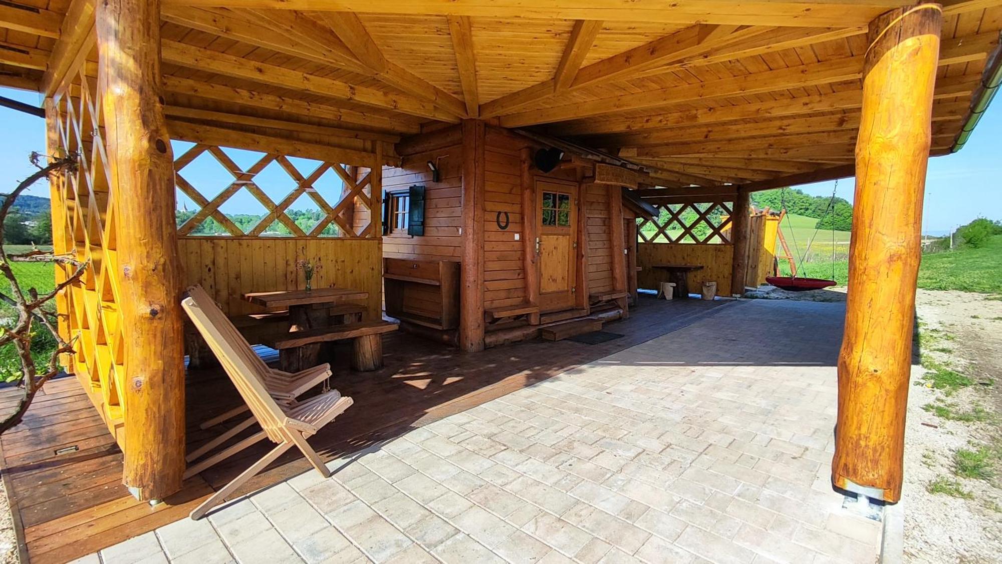 Unique Wooden Holiday House In Nature Lukovica pri Domžalah Exteriör bild